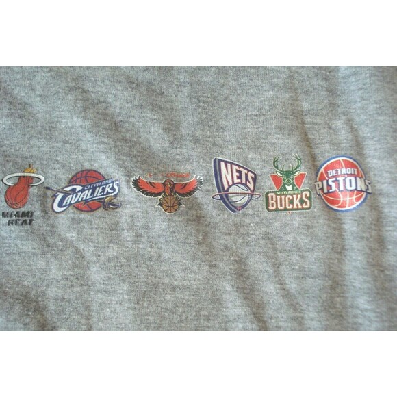 NBA UNK T Shirt Longwear Official Licensed Tee Long Sleeve Basketball Logo Sz L - Picture 9 of 13